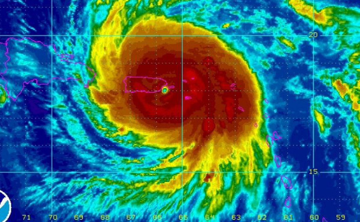 Ojo del huracán Maria 2017
